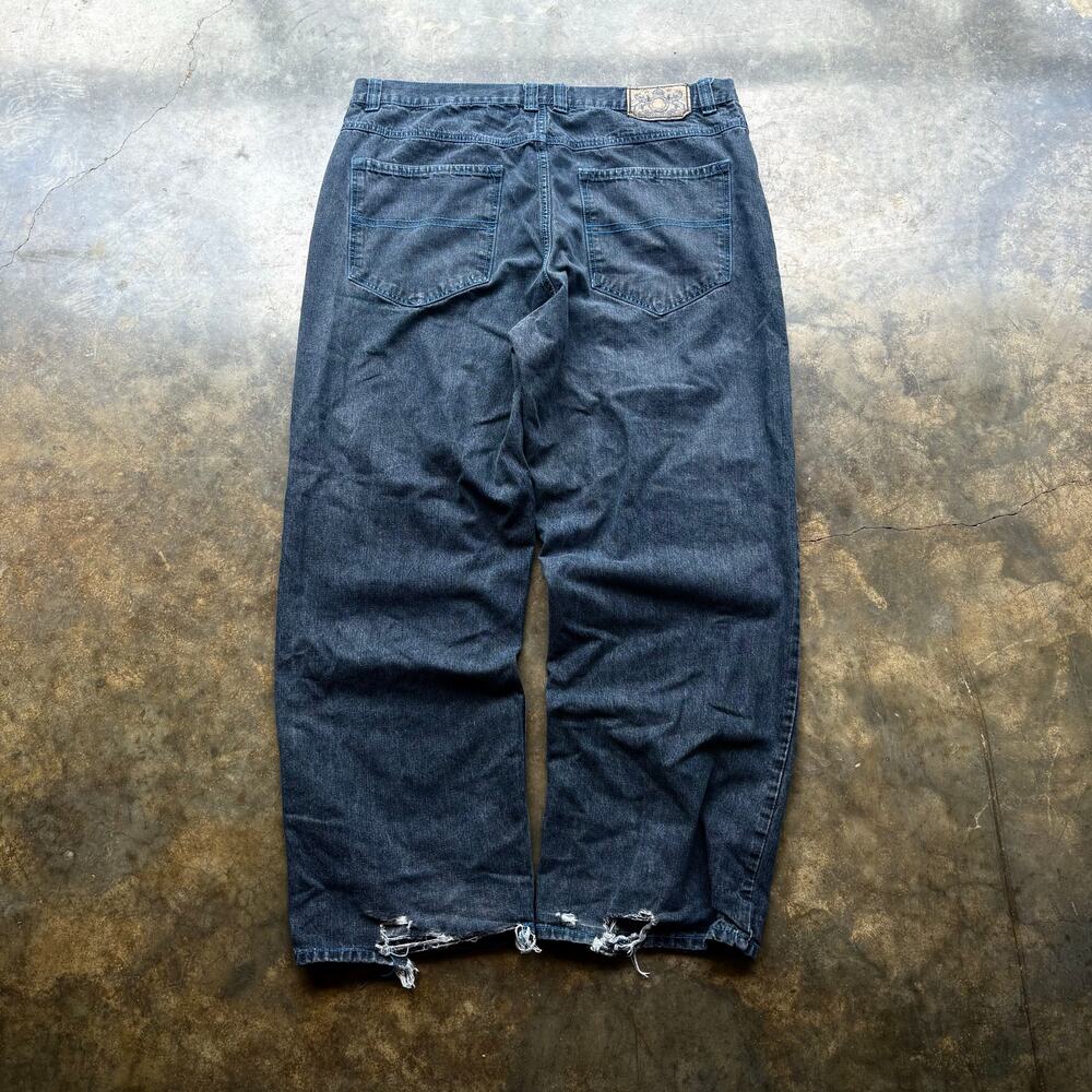 Vintage Baggy‎ Y2K Wide Leg Faded Distressed Jeans